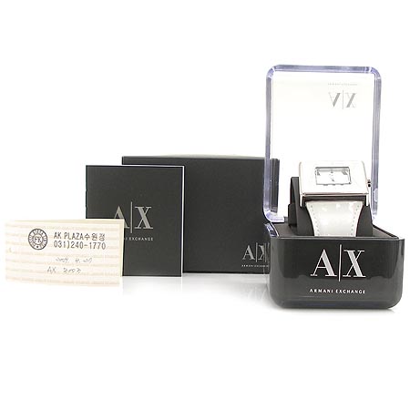 Armani(�Ƹ�����) �ͽ�ü���� AX3003 �̴ϼ� �簢 ���Ʈ ������ ���� ��� �ð� �̹���2 - ���̺��� �߰���ǰ