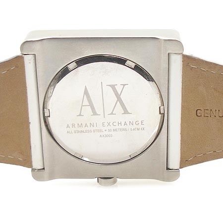 Armani(�Ƹ�����) �ͽ�ü���� AX3003 �̴ϼ� �簢 ���Ʈ ������ ���� ��� �ð� �̹���5 - ���̺��� �߰���ǰ