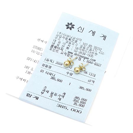 Tiffany(Ƽ�Ĵ�) 5.5MM 18K BEAD(����) �Ͱ��� [��������] �̹���2 - ���̺��� �߰���ǰ