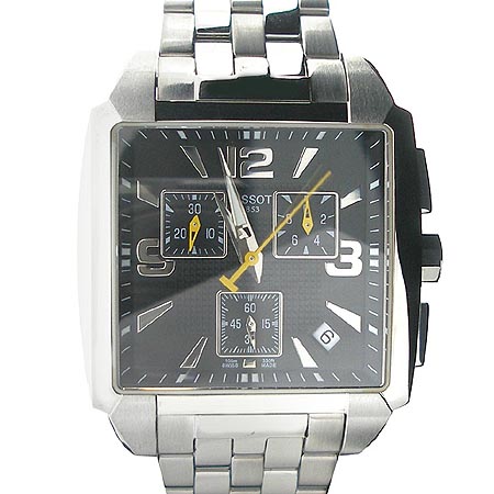 TISSOT(Ƽ) T005 517A. ũγ׷ 簢 ƿ  ð
