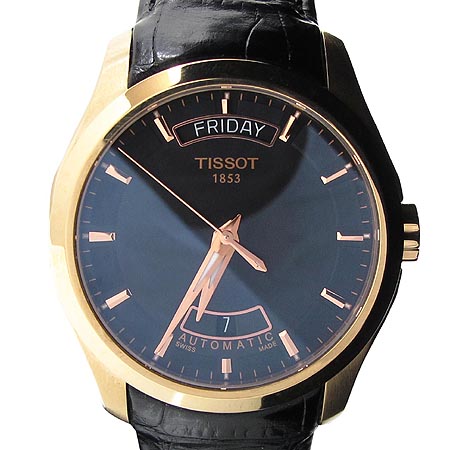 TISSOT(Ƽ) COUTURIER.T035.407.36.051.00. ƽ ̷  PVD ƿ ׹ DD Ŭ  ð