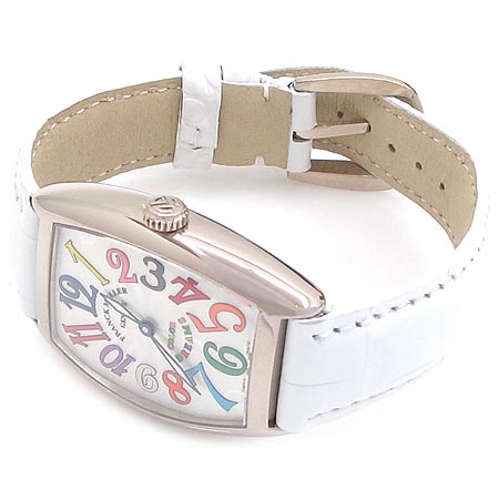 FRANCK MULLER(����ũ �ķ�) 7502QZ COLOR DREAMS 18K ȭ��Ʈ��� ������ �ð� [�б�������] �̹���3 - ���̺��� �߰���ǰ