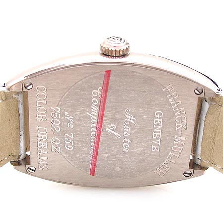 FRANCK MULLER(����ũ �ķ�) 7502QZ COLOR DREAMS 18K ȭ��Ʈ��� ������ �ð� [�б�������] �̹���5 - ���̺��� �߰���ǰ
