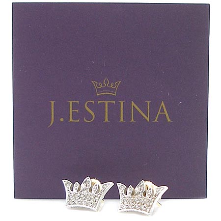 J.ESTINA(���̿���Ƽ��) JEW44400 14K ȭ��Ʈ��� + 14k ��� Ƽ�ƶ� ť�� ��� �Ͱ��� �̹���2 - ���̺��� �߰���ǰ