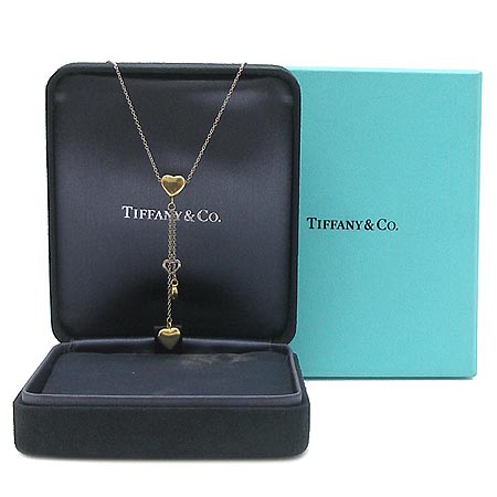 Tiffany(Ƽ�Ĵ�) 18K ��� + ȭ��Ʈ���Multi drop heart  pendant ����� [�б�������] �̹���2 - ���̺��� �߰���ǰ