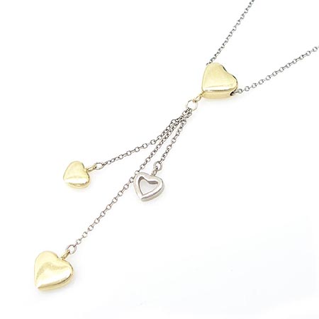 Tiffany(Ƽ�Ĵ�) 18K ��� + ȭ��Ʈ���Multi drop heart  pendant ����� [�б�������] �̹���3 - ���̺��� �߰���ǰ