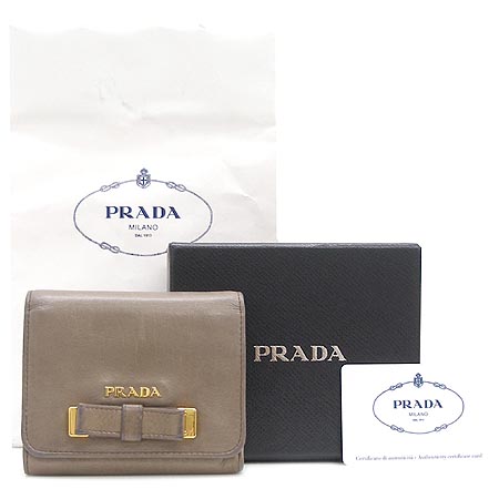 Prada(�����) 1M0176 ��� �÷� SOFT CALF FLOCC ���� �ΰ� ������� 2�� ������ [��������] �̹���2 - ���̺��� �߰���ǰ