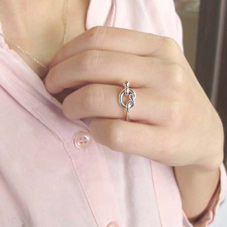 Tiffany(Ƽ�Ĵ�) 925 (�ǹ�) + 18K ��� �޺� ���� �̹���3 - ���̺��� �߰���ǰ
