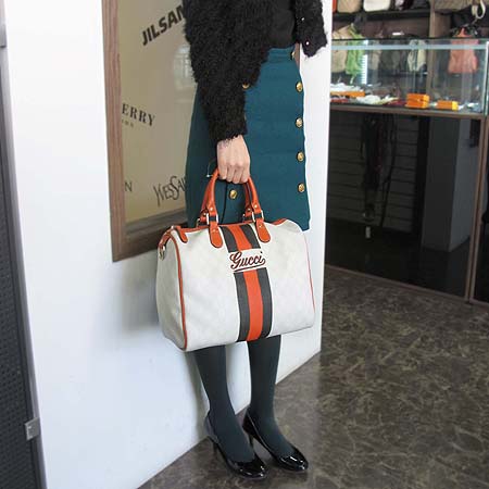Gucci(����) 189895 ��� ��Ƽġ GG�ΰ� PVC ������ ��Ʈ�� �̹���5 - ���̺��� �߰���ǰ