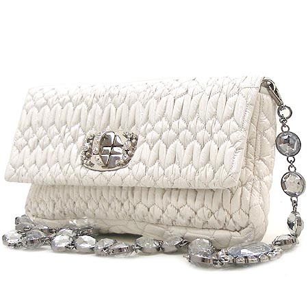 MiuMiu(�̿�̿�) RP0233 ����ũ����Ż ü�� ���̴�Ʈ Ŭ��ġ �� ü�� ����� [��������] �̹���3 - ���̺��� �߰���ǰ
