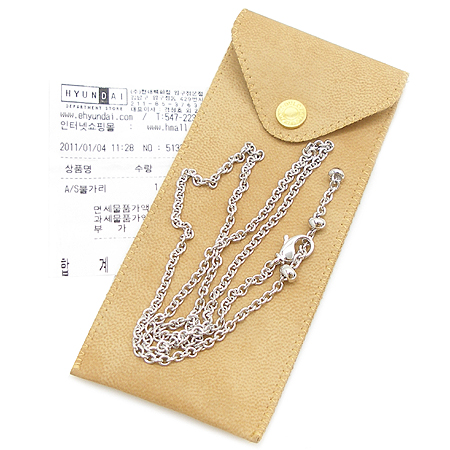 Bvlgari(�Ұ���) 18k W/G(ȭ��Ʈ ���) ��׶��� ü�� �����(60CM) [�б�������] �̹���2 - ���̺��� �߰���ǰ