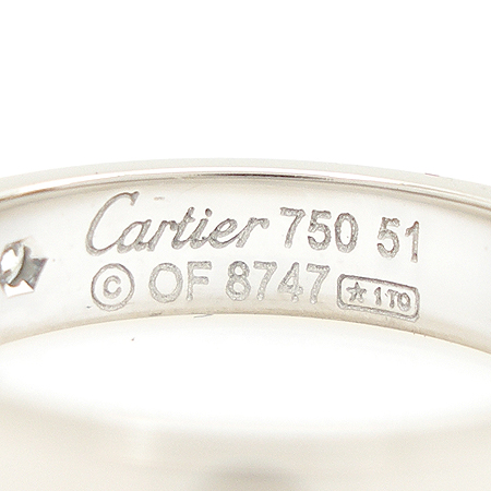 Cartier(��쿡) 18K W/G(ȭ��Ʈ���) �̴� ���긵 1����Ʈ ���̾� ���� [�б�������] �̹���2 - ���̺��� �߰���ǰ