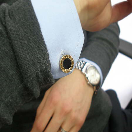 Bvlgari(�Ұ���) 18K(750) ��� ���н� Ŀ�꽺 ��ư [�б�������] �̹���5 - ���̺��� �߰���ǰ