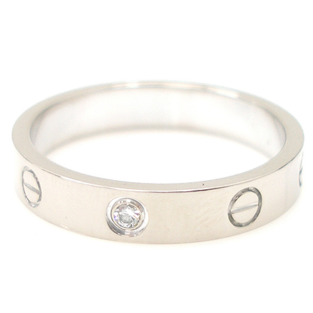 Cartier(��쿡) 18K W/G(ȭ��Ʈ���) �̴� ���긵 1����Ʈ ���̾� ����-18ȣ [��������] �̹���3 - ���̺��� �߰���ǰ