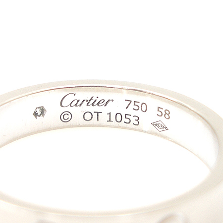 Cartier(��쿡) 18K W/G(ȭ��Ʈ���) �̴� ���긵 1����Ʈ ���̾� ����-18ȣ [��������] �̹���4 - ���̺��� �߰���ǰ