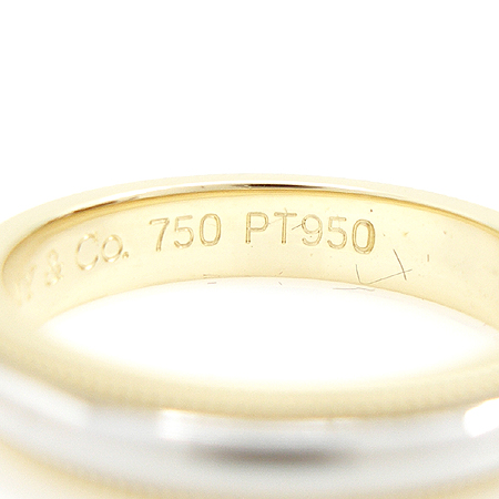 Tiffany(Ƽ�Ĵ�) PT950 (�÷�Ƽ��) + 18K ��� MILGRAIN (�б׷���) 3MM ���� �̹���4 - ���̺��� �߰���ǰ