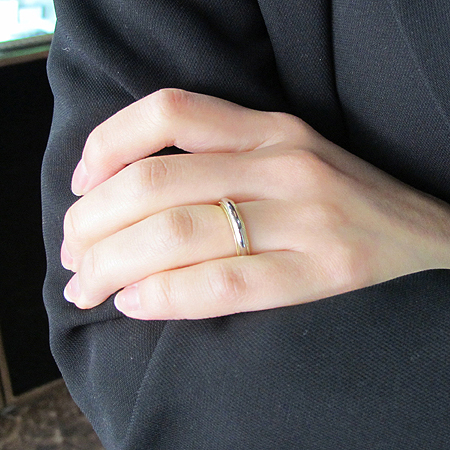 Tiffany(Ƽ�Ĵ�) PT950 (�÷�Ƽ��) + 18K ��� MILGRAIN (�б׷���) 3MM ���� �̹���5 - ���̺��� �߰���ǰ