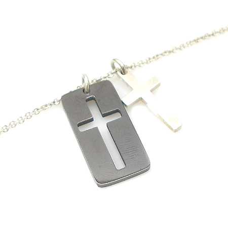 Tiffany(Ƽ�Ĵ�) 925 (�ǹ�) + ƼŸ�� CROSS DOUBLE PENDANT ����� �̹���3 - ���̺��� �߰���ǰ