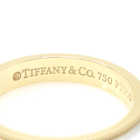 Tiffany(Ƽ�Ĵ�) PT950 (�÷�Ƽ��) + 18K ��� MILGRAIN (�б׷���) 3MM ����-10ȣ �̹���4 - ���̺��� �߰���ǰ