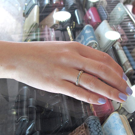 Tiffany(Ƽ�Ĵ�) PT950 (�÷�Ƽ��) + 18K ��� MILGRAIN (�б׷���) 3MM ����-10ȣ �̹���5 - ���̺��� �߰���ǰ