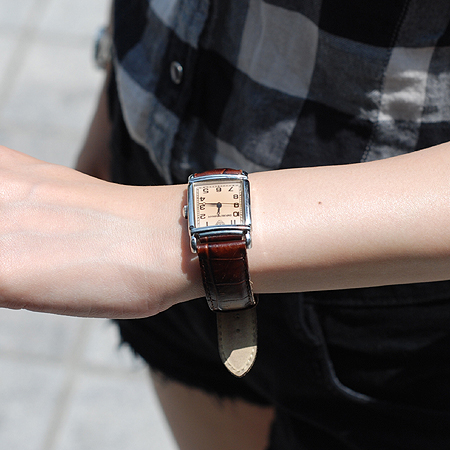 Armani(�Ƹ�����) AR0204 �簢 ��ƿ ���� ���� ��� �ð� �̹���5 - ���̺��� �߰���ǰ