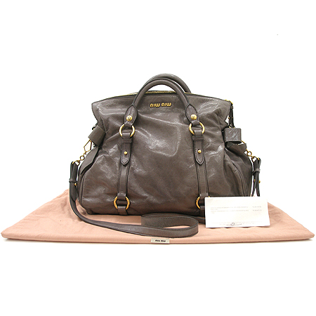 MiuMiu(�̿�̿�) RT0365 VITELLO LUX ���� ��� ���� �ΰ� ��ÿ 2WAY �̹���2 - ���̺��� �߰���ǰ