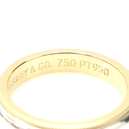 Tiffany(Ƽ�Ĵ�) PT950 (�÷�Ƽ��) + 18K ��� MILGRAIN (�б׷���) 3MM ����-9ȣ �̹���3 - ���̺��� �߰���ǰ