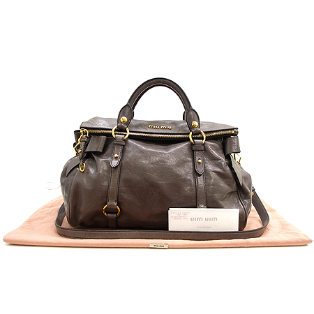 MiuMiu(�̿�̿�) RT0365 VITELLO LUX ���� ��� ���� �ΰ� ��ÿ 2WAY [�б�������] �̹���2 - ���̺��� �߰���ǰ