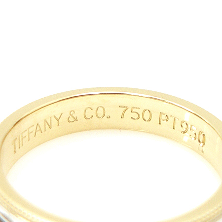 Tiffany(Ƽ�Ĵ�) PT950 (�÷�Ƽ��) + 18K ��� MILGRAIN (�б׷���) 3MM ���� - 12ȣ [��������] �̹���3 - ���̺��� �߰���ǰ