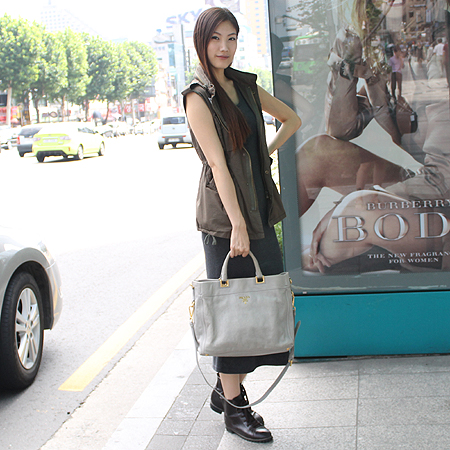 Prada(�����)  BN2081 GLACE CALF �׷��� ���� ��Ʈ�� + �����Ʈ�� [�б�����������2ȣ��] �̹���6 - ���̺��� �߰���ǰ