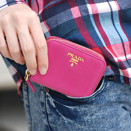 Prada(�����) 1M0268 ���ǾƳ� ¤�� �������� �� ī������ �̹���5 - ���̺��� �߰���ǰ