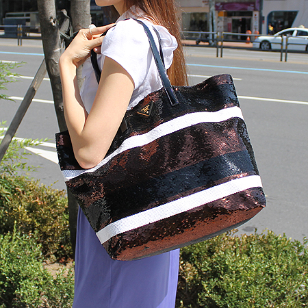 Prada(�����) BR4727 PAILLETTES (���Ϸ���) TABACCO ���� ����� [�̾�������] �̹���6 - ���̺��� �߰���ǰ