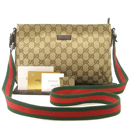 Gucci(����) 189749 GG�ΰ� �𰡵� ��ũ���� Ʈ���� �Ｑ��Ƽġ ũ�ν��� [��������] �̹���2 - ���̺��� �߰���ǰ