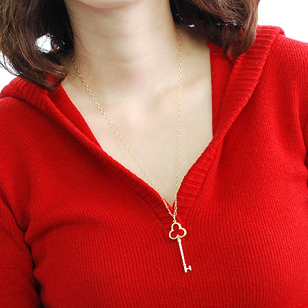 Tiffany(Ƽ�Ĵ�) 18K ���ο� ��� Trefoil(Ʈ������) Key ���Ʈ ����� [�б�����������2ȣ��] �̹���6 - ���̺��� �߰���ǰ