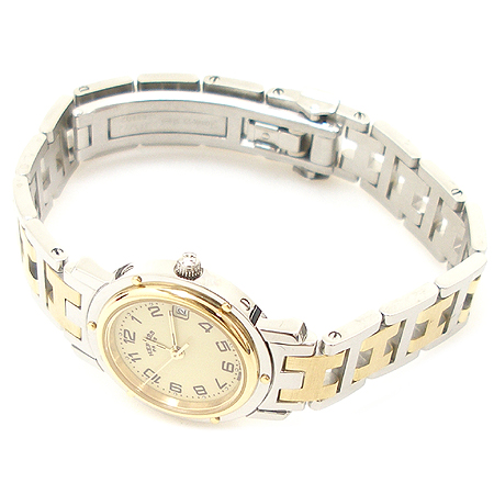 Hermes(�����޽�) CL4.220 Ŭ���۽� Ŭ���� 18K �޺� ������ �ð� [�б�������] �̹���2 - ���̺��� �߰���ǰ