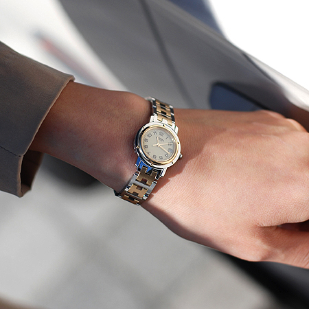 Hermes(�����޽�) CL4.220 Ŭ���۽� Ŭ���� 18K �޺� ������ �ð� [�б�������] �̹���5 - ���̺��� �߰���ǰ