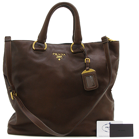 Prada(�����)  BN1713 SOFT CALF (�۾�������) ����ΰ���� ��Ʈ�� + �����Ʈ�� [�б�������] �̹���4 - ���̺��� �߰���ǰ