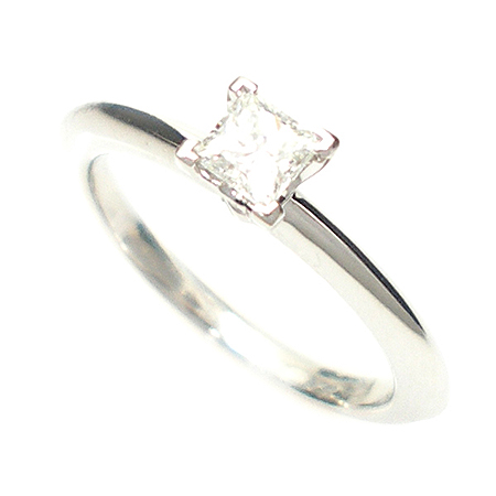 Tiffany(ƼĴ) PT950 (÷Ƽ) 0.2 ĳ PRINCESS CUT ( ) ̾  