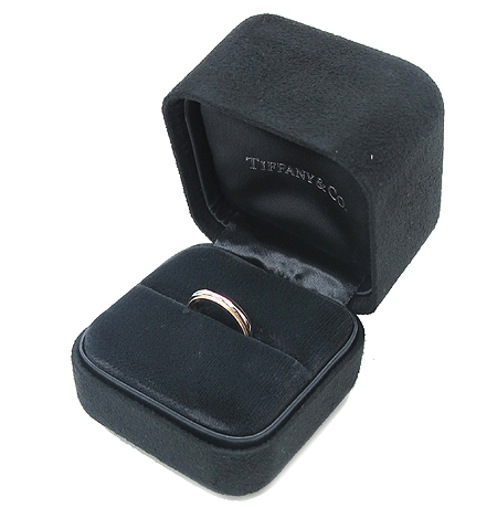 Tiffany(Ƽ�Ĵ�) PT950 (�÷�Ƽ��) + 18K ��� MILGRAIN (�б׷���) 3MM ���� [�б�����������2ȣ��] �̹���3 - ���̺��� �߰���ǰ