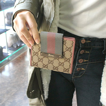 Gucci(����) 181669 GG�ΰ� �𰡵� ��ũ Ʈ���� �Ｑ��Ƽġ ����ΰ� ������ [��������] �̹���6 - ���̺��� �߰���ǰ