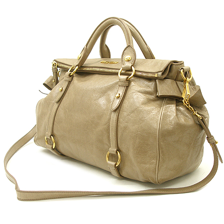 MiuMiu(�̿�̿�) RT0365 VITELLO LUX ���� ��� ���� �ΰ� ��ÿ 2WAY �̹���3 - ���̺��� �߰���ǰ