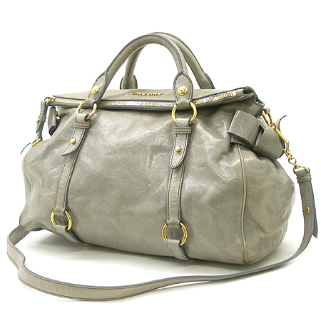 MiuMiu(�̿�̿�) RT0365 VITELLO LUX ���� ��� ���� �ΰ� ��ÿ 2WAY �̹���2 - ���̺��� �߰���ǰ