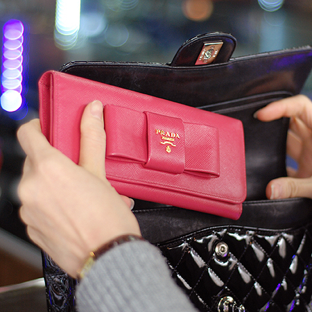 Prada(�����) 1M1132 SAFFIANO FIOCCO ���� ��� ��ũ ������ [�б�����������2ȣ��] �̹���6 - ���̺��� �߰���ǰ