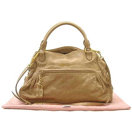 MiuMiu(�̿�̿�) RR1424 ����Ʈ ���� ��Ƽ�� ����ΰ� 2WAY [��������] �̹���2 - ���̺��� �߰���ǰ