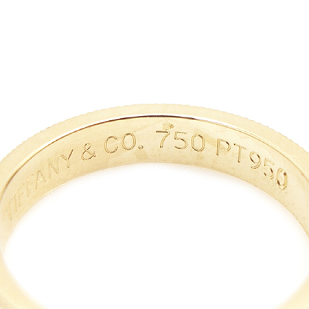 Tiffany(Ƽ�Ĵ�) PT950 (�÷�Ƽ��) + 18K ��� MILGRAIN (�б׷���) 3MM �̹���3 - ���̺��� �߰���ǰ