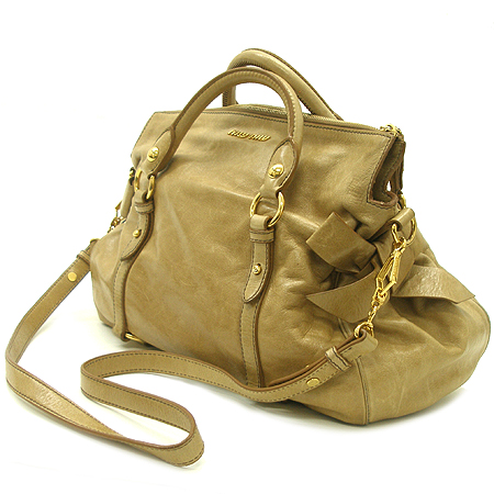 MiuMiu(�̿�̿�) RT0365 VITELLO LUX ���� ��� ���� �ΰ� ��ÿ 2WAY �̹���2 - ���̺��� �߰���ǰ