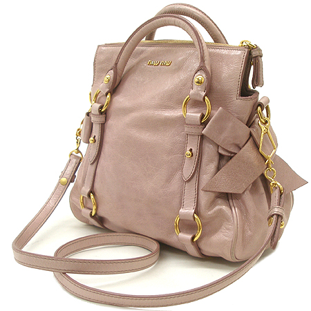 MiuMiu(�̿�̿�) VITELLO LUX ���� ��� ���� �ΰ� ��ÿ 2WAY [�б�����������2ȣ��] �̹���2 - ���̺��� �߰���ǰ