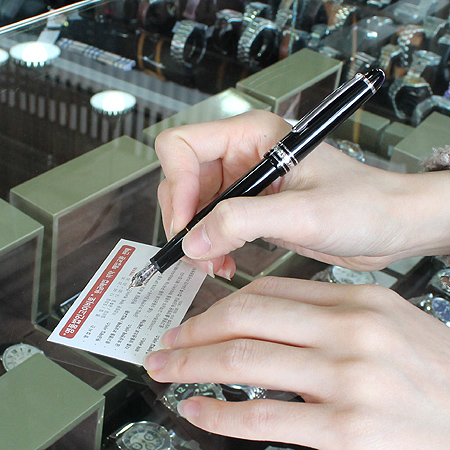 Montblanc(������) P145 ���̽��ͽ�ƣ 14K ���� ���� ������ (�� ������ EF) �̹���5 - ���̺��� �߰���ǰ