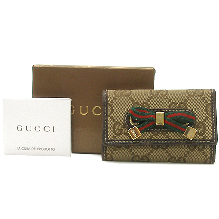 Gucci(����) 162770 GG �ΰ� �ڰ��� 6Ȧ�� Ű���̽� �̹���2 - ���̺��� �߰���ǰ