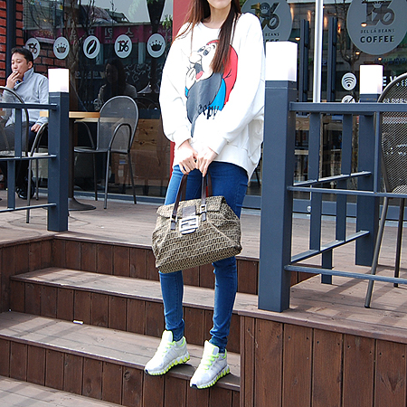 Fendi(���) 8BN188 FF�ΰ� ��ī �к긯 ��ũ����� ȥ�� ����ΰ� ����� �̹���6 - ���̺��� �߰���ǰ